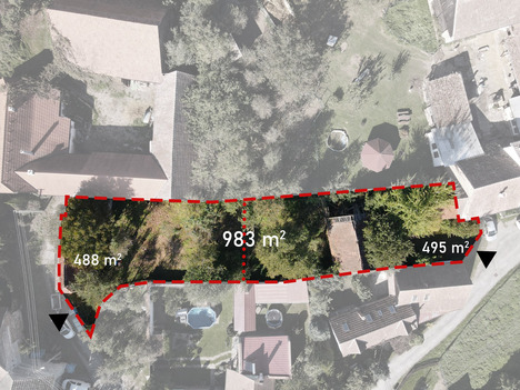 Prodej pozemku se stodolou a starším RD, Jamné